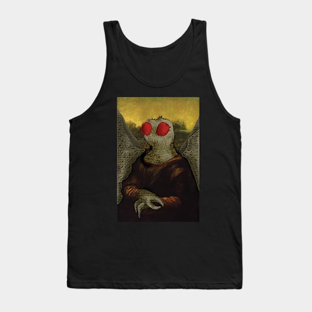 Mothman Mona Lisa Tank Top by Get Hopped Apparel